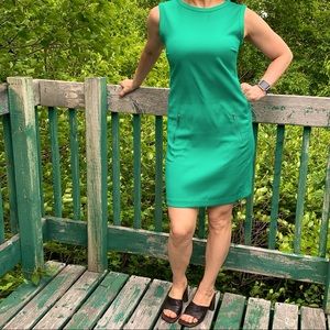 Green Shift Dress, size 4 Tall, Gap